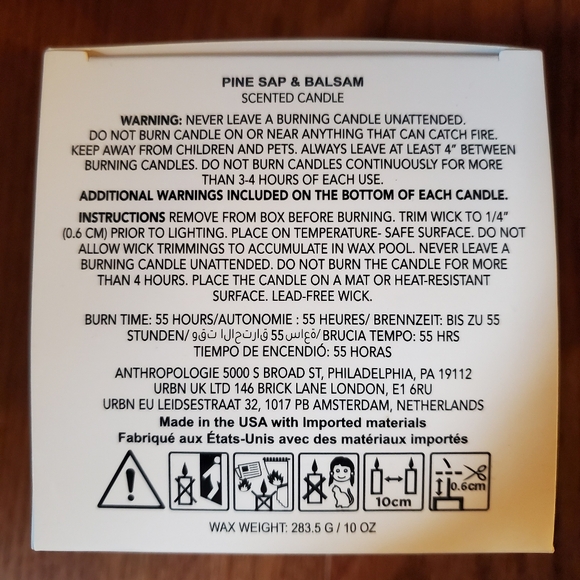 NIB Double Black Diamond Scented Candle Pine Sap & Balsam - Picture 4 of 5